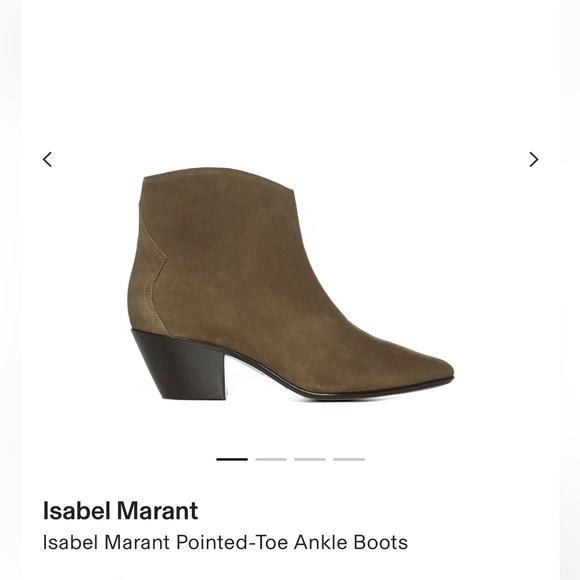 Isabel Marant Pointed Toe Ankle Boot - Picture 1 of 12